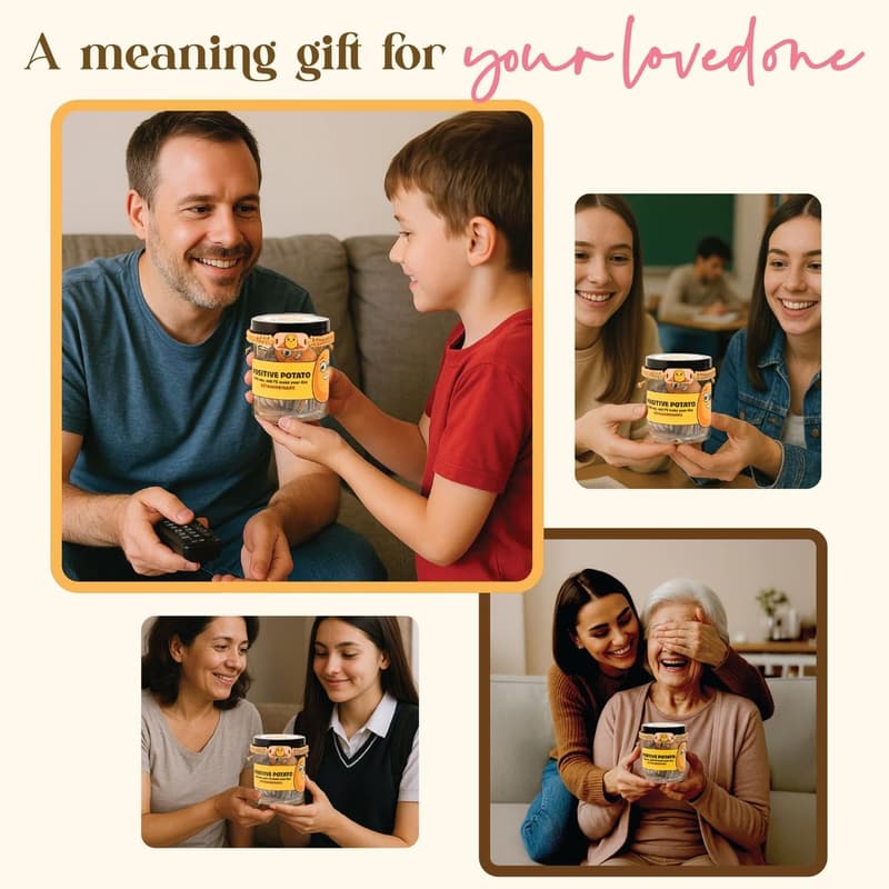 Positive Affirmation Potato Cards for Emotional Support