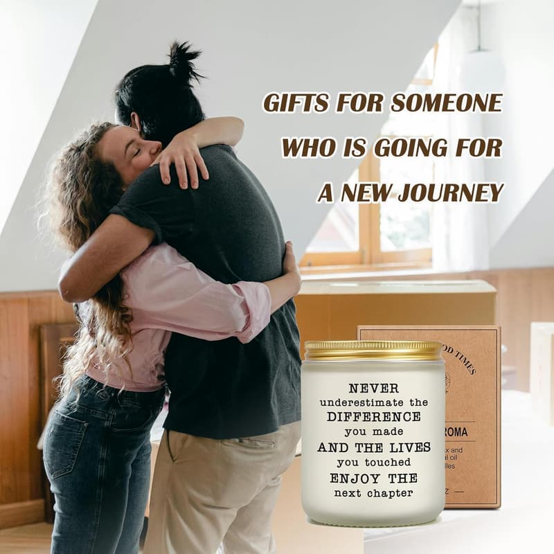 Retirement Farewell Lavender Candle for Women