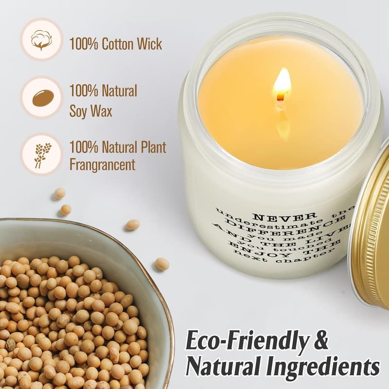 Retirement Farewell Lavender Candle for Women