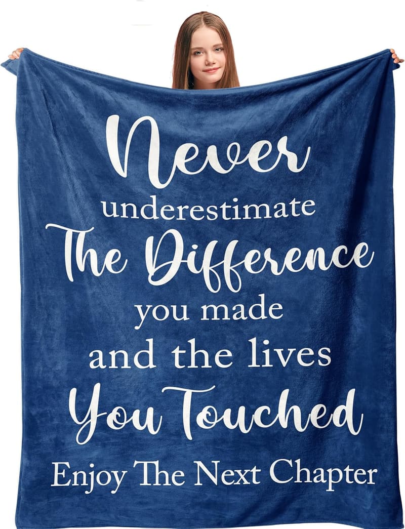 Inspirational Goodbye Blanket for Coworkers & Teachers 60” x 50”