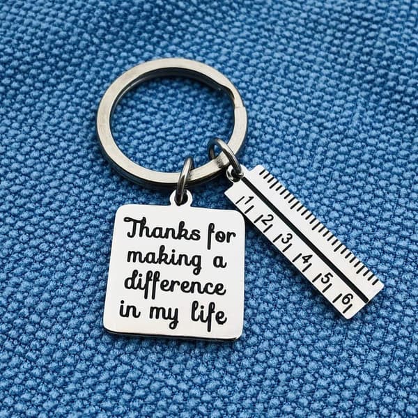 Teacher Appreciation Keychain - Thank You Gift for Educators