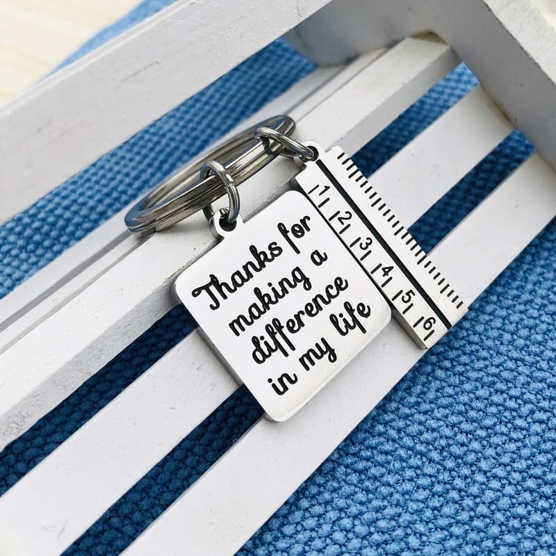 Teacher Appreciation Keychain - Thank You Gift for Educators