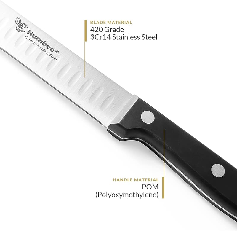 12-Inch Razor Sharp Carving Knife with Granton Edge