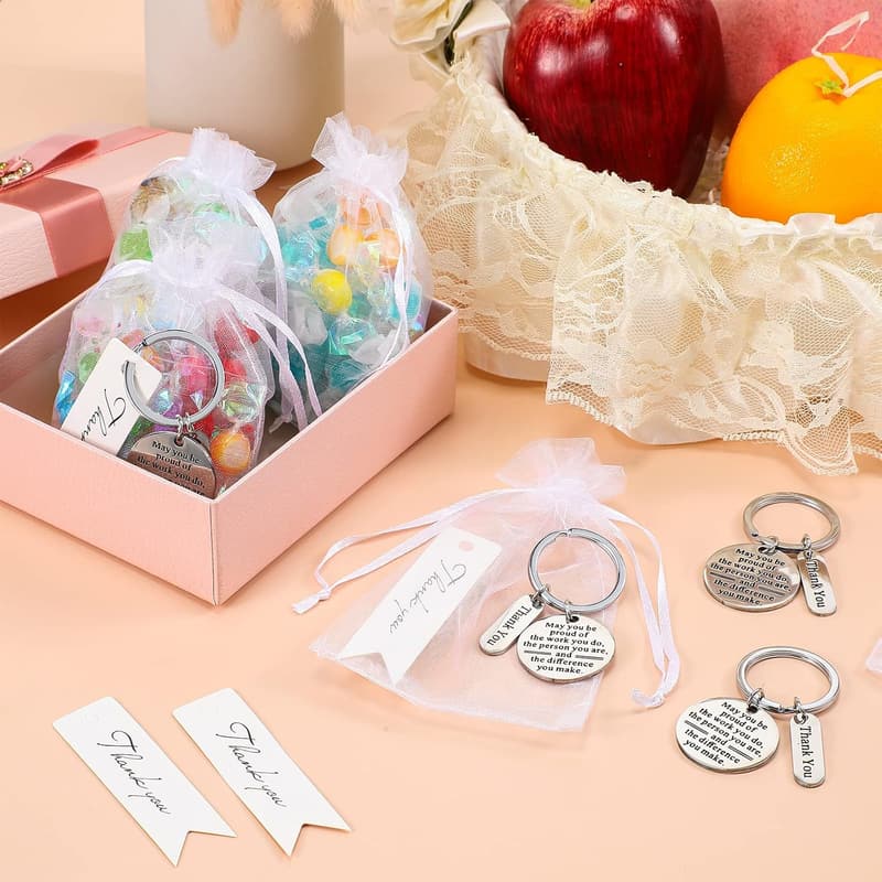 Employee Appreciation Keychains Gift Set for Coworkers (36 Pcs)