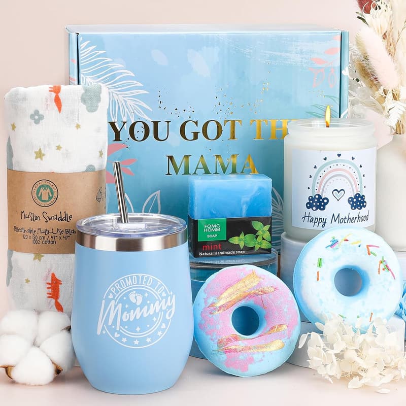 New Mom Care Package with Relaxing Spa Tumbler Gifts