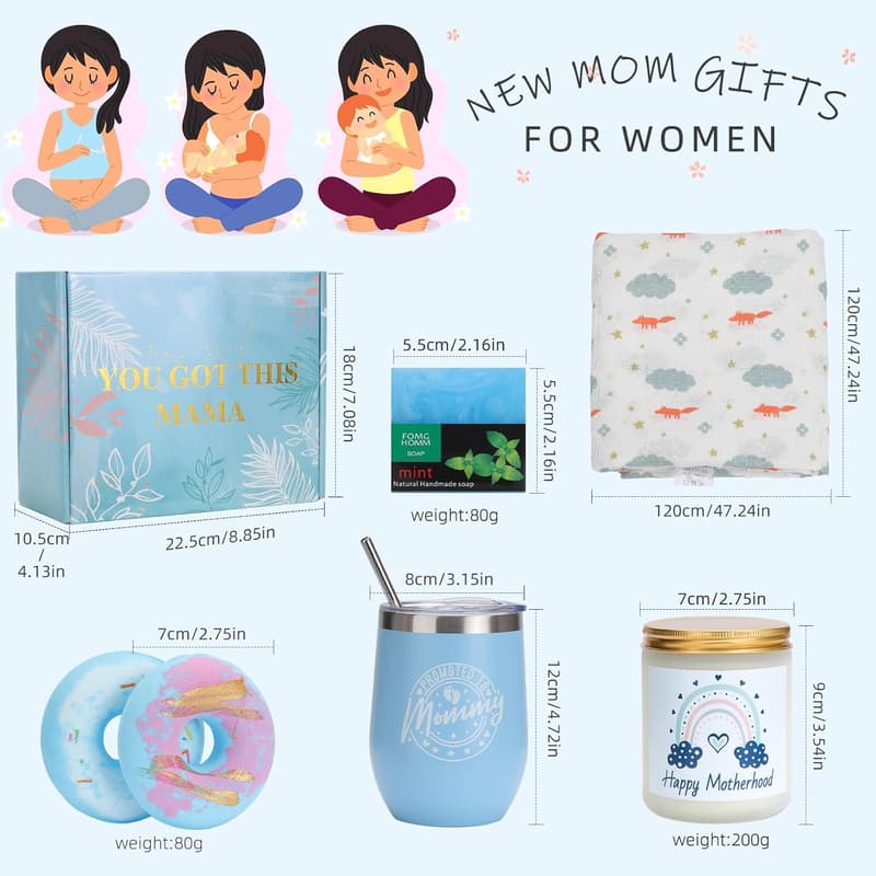 New Mom Care Package with Relaxing Spa Tumbler Gifts
