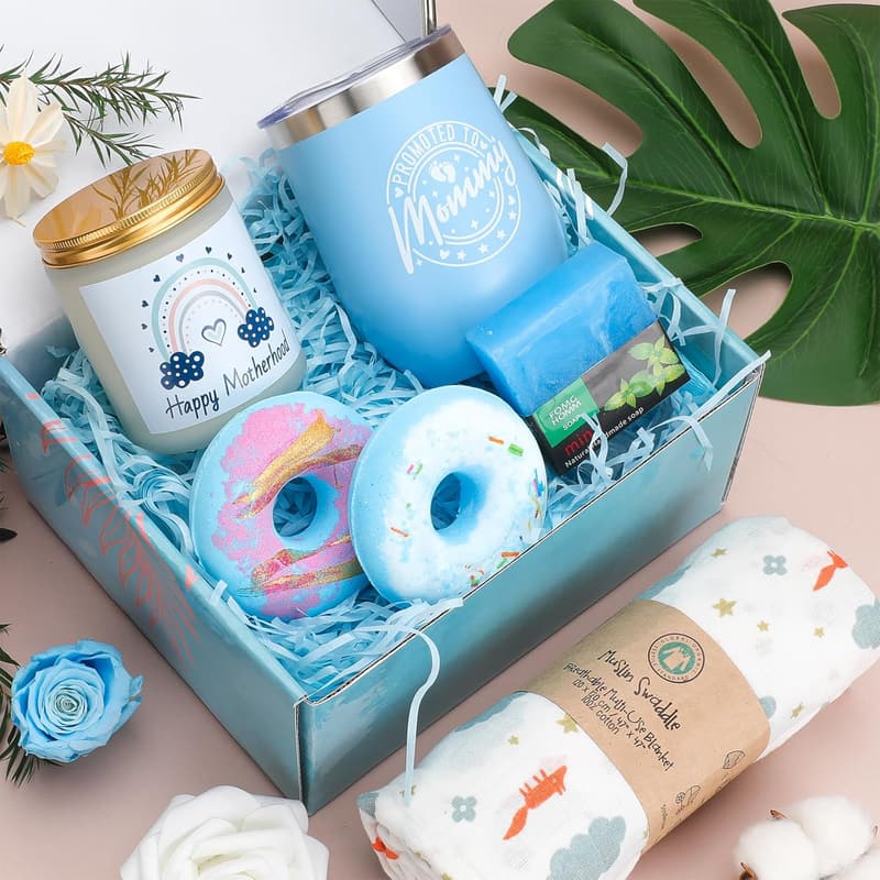 New Mom Care Package with Relaxing Spa Tumbler Gifts