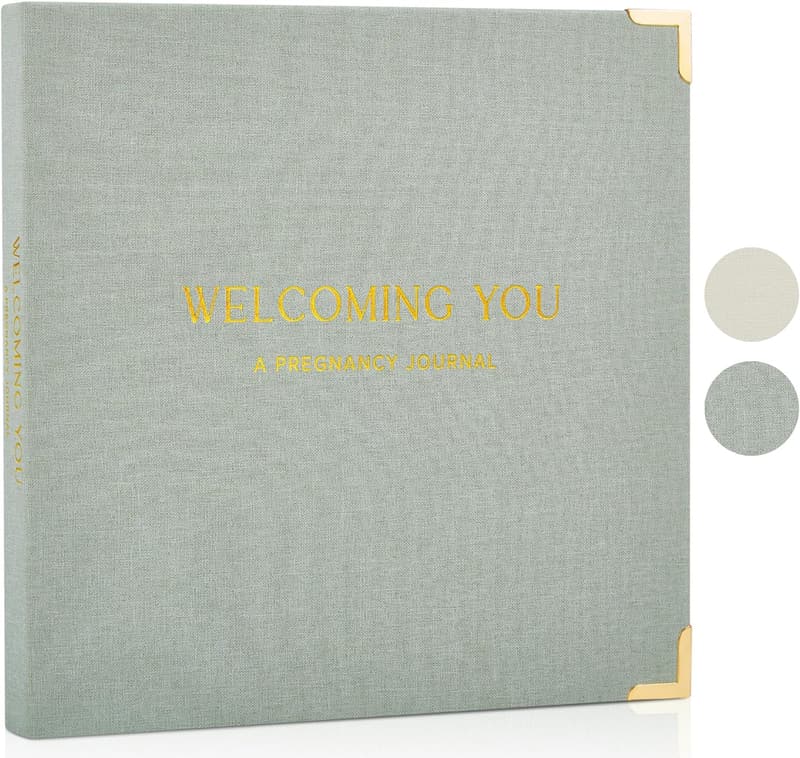 Pregnancy Journal for First-Time Moms with Stickers & Memory Pocket