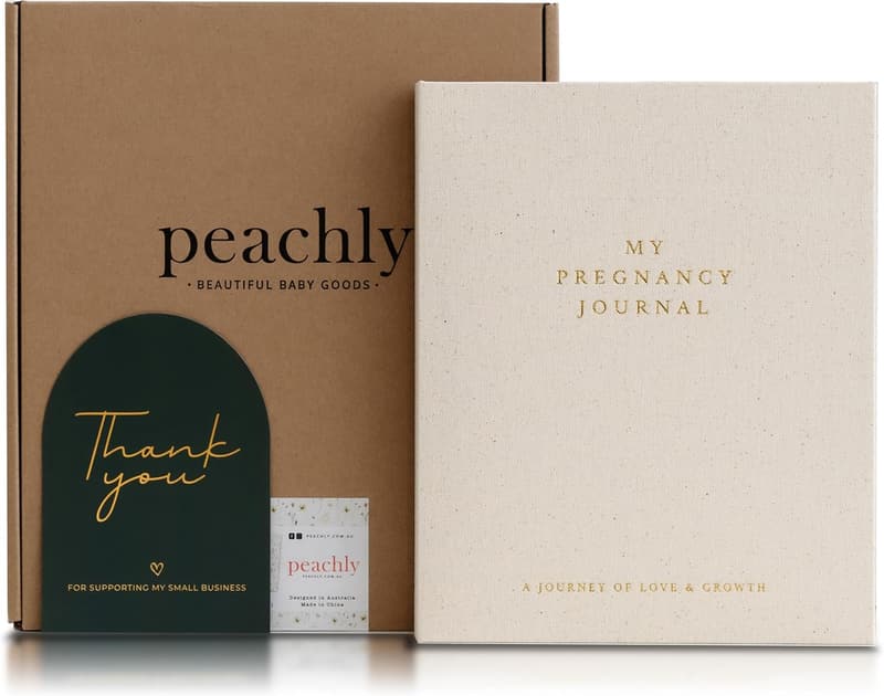 Pregnancy Journal - Linen Memory Book for First-Time Moms