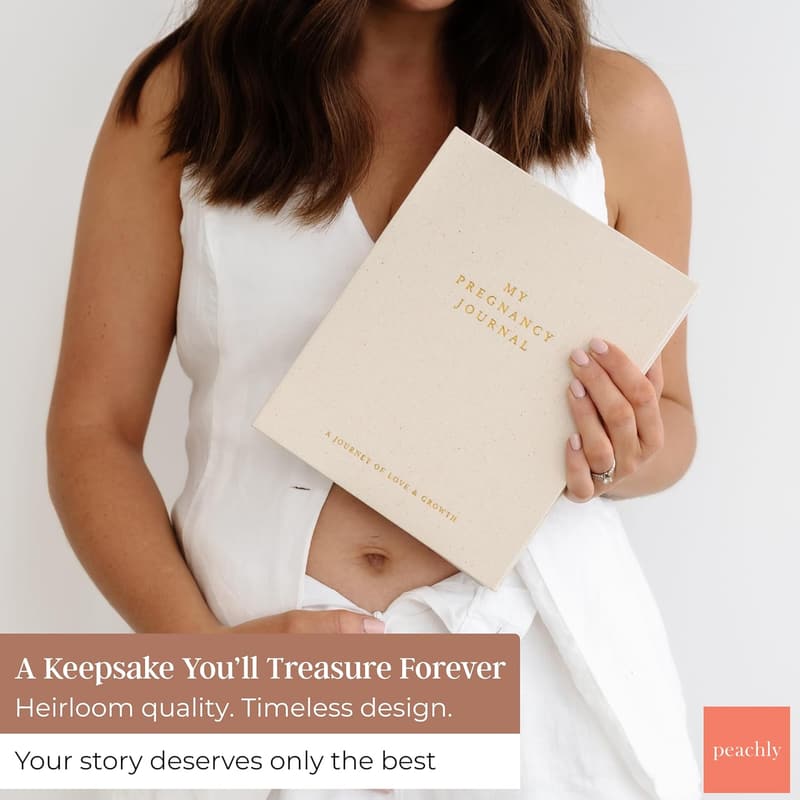 Pregnancy Journal - Linen Memory Book for First-Time Moms