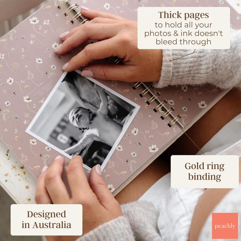 Pregnancy Journal - Linen Memory Book for First-Time Moms