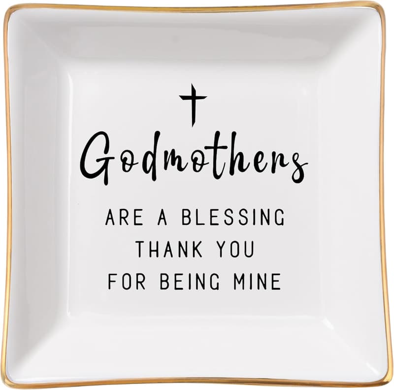 Godmother Trinket Ring Dish - Birthday & Mother's Day Gift