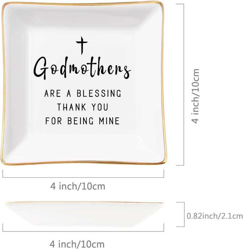 Godmother Trinket Ring Dish - Birthday & Mother's Day Gift