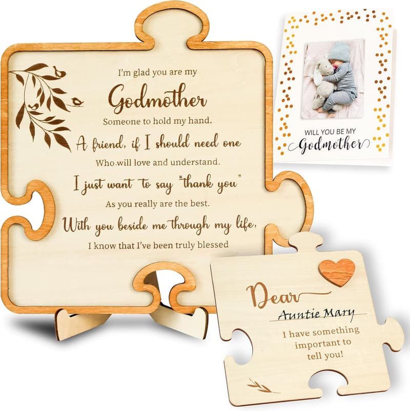 Godmother Birthday Gift - Wooden Plaque for Women