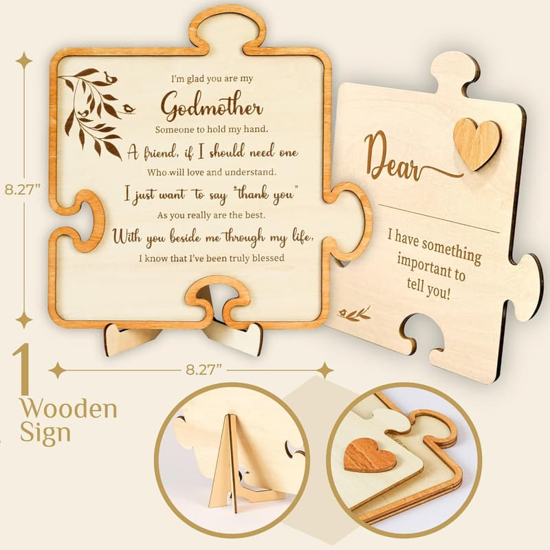 Godmother Birthday Gift - Wooden Plaque for Women