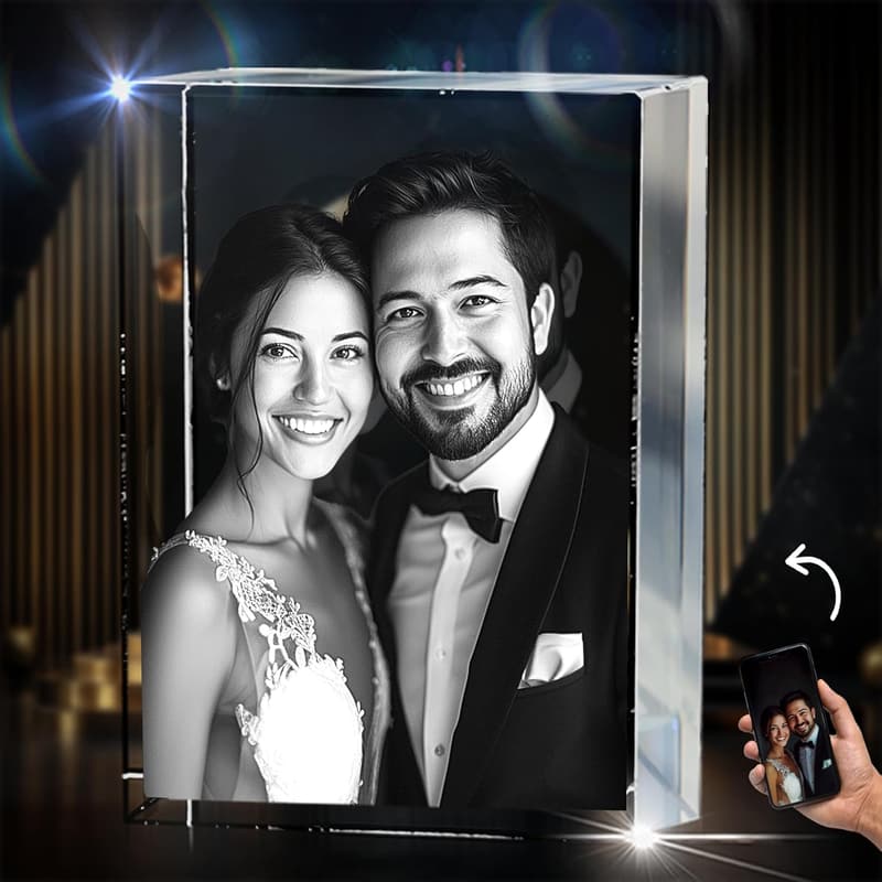 Personalized 3D Crystal Photo Memorial Gift for Loved Ones