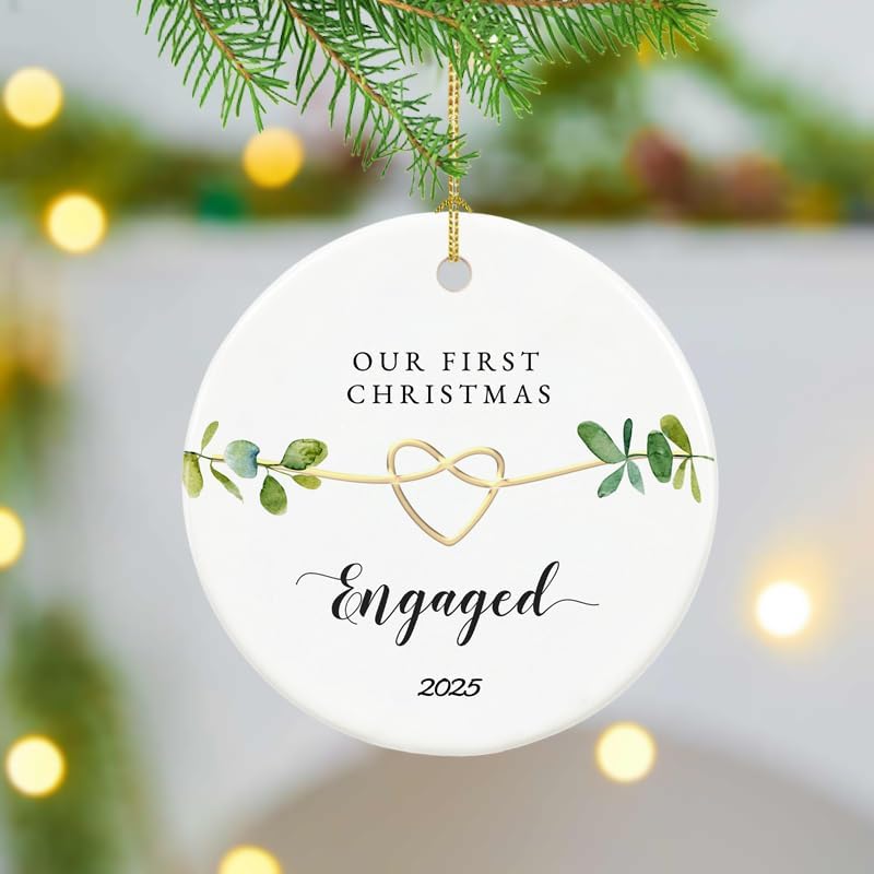 2025 Engagement Christmas Ornament for Couples