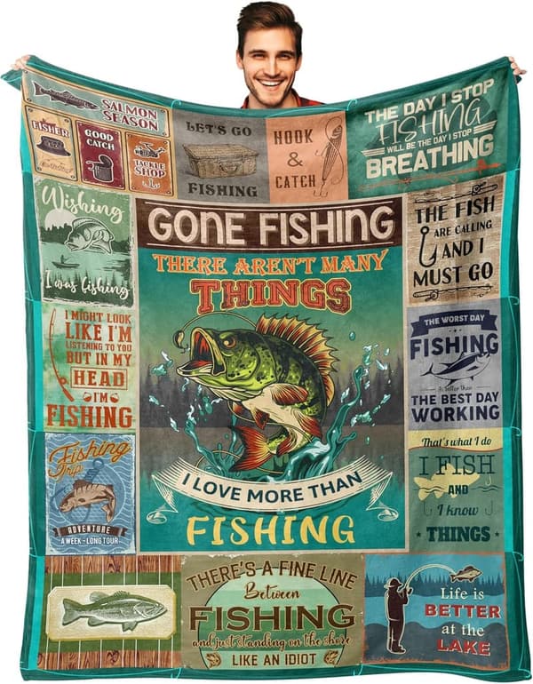 Fishing Gift Blanket for Men – 50