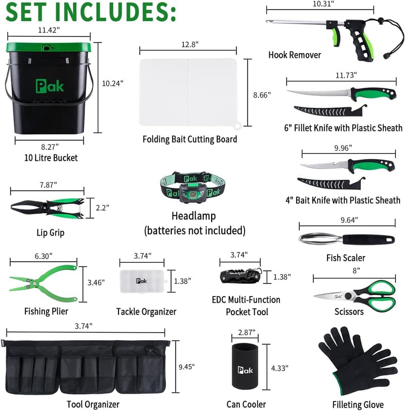Fishing Kit with Pliers and Fillet Knife – Ideal Gifts for Men