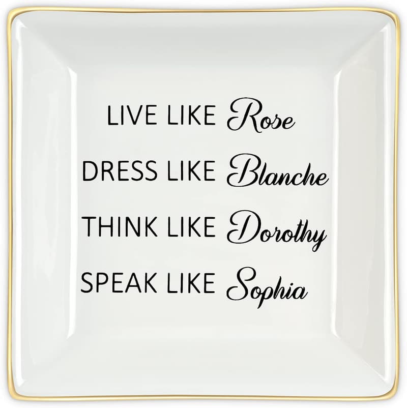 Golden Girls Friendship Ring Dish for Women’s Birthday Gifts