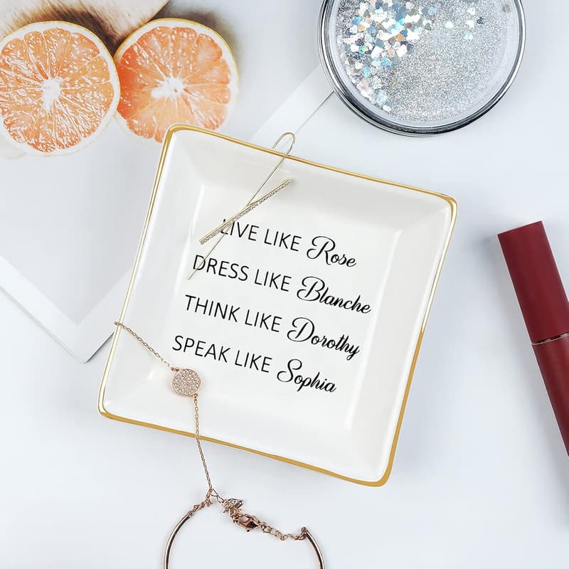 Golden Girls Friendship Ring Dish for Women’s Birthday Gifts