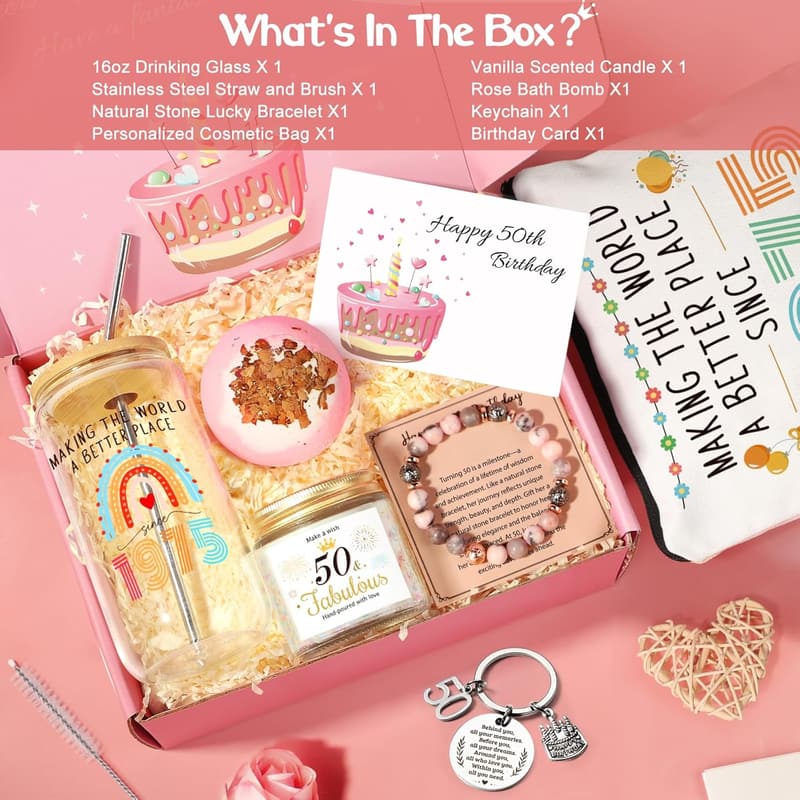50th Birthday Gifts for Women - Unique & Fun Ideas