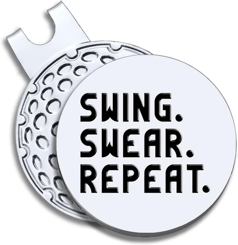 Funny Golf Ball Marker with Magnetic Clip - Gift for Golfers