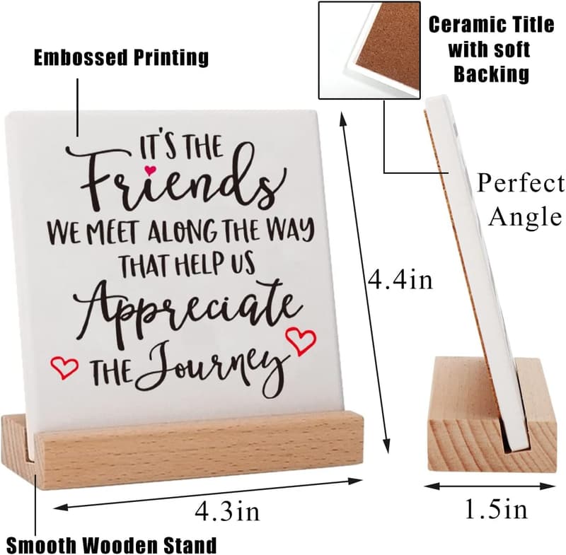 Friendship Appreciation Plaques for Best Friends' Birthdays