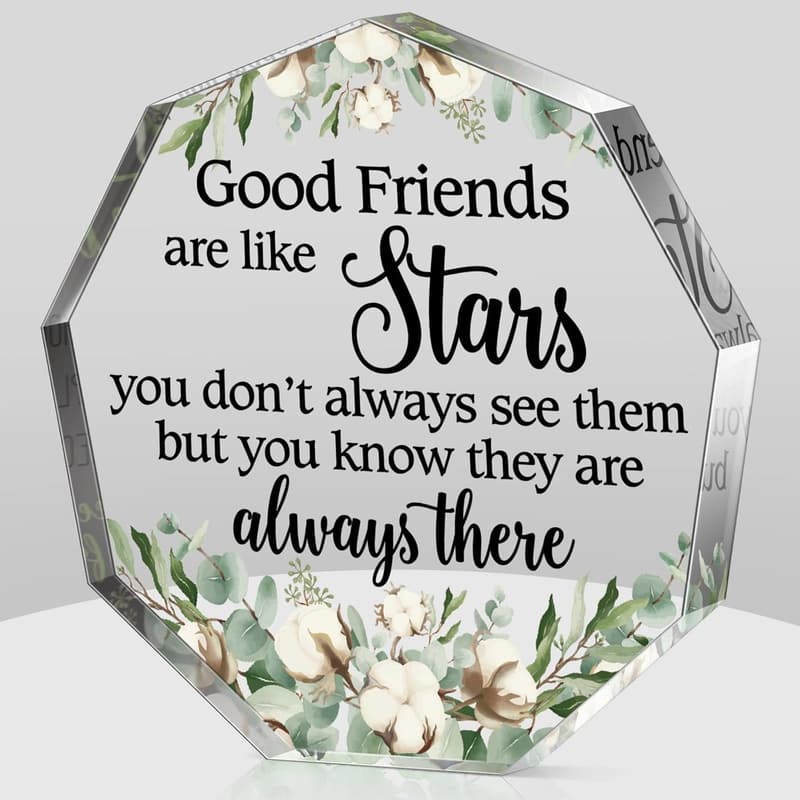 Birthday Friendship Acrylic Keepsake Plaque for Women