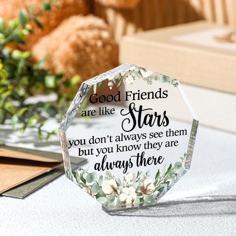 Birthday Friendship Acrylic Keepsake Plaque for Women