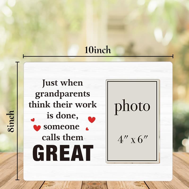 Great Grandparents Photo Frame for 4x6 Inch Picture