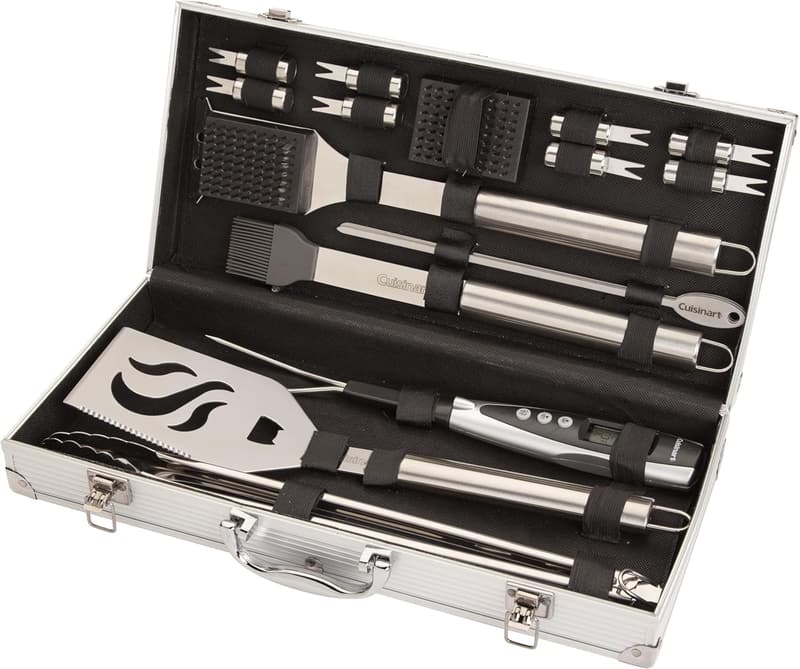 Deluxe 20-Piece BBQ Grill Tool Set with Aluminum Case