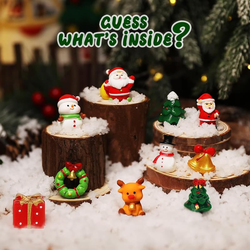 Christmas Bath Bombs for Kids with Surprise Toys, 6 Pack