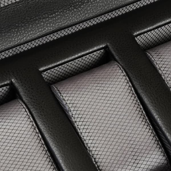 WOLF Windsor 5-Piece Vegan Leather Watch Box in Black