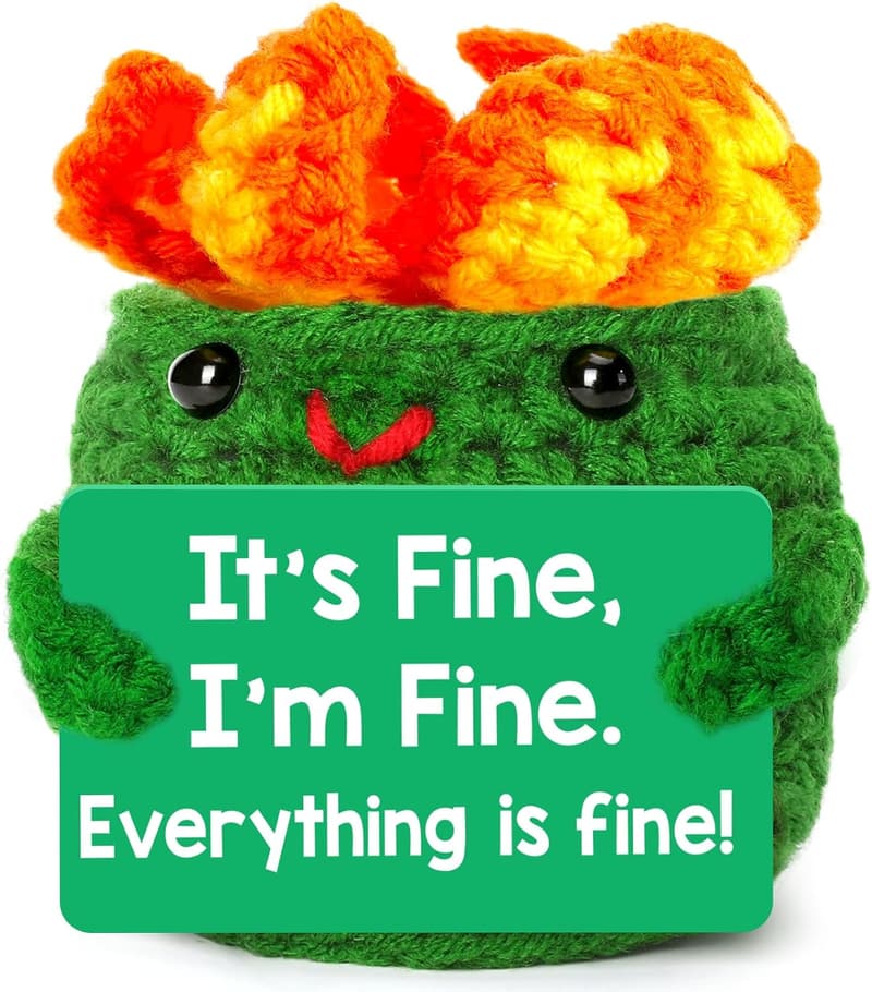 Mini Dumpster Crochet: Funny Office Gifts for Him/Her