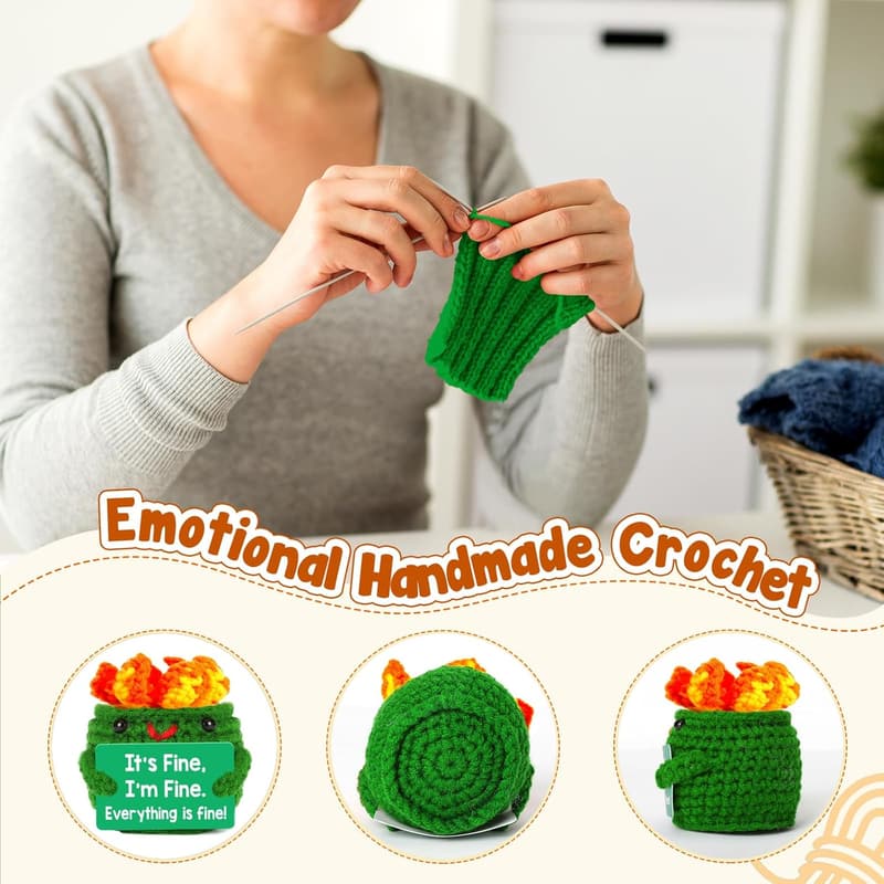 Mini Dumpster Crochet: Funny Office Gifts for Him/Her