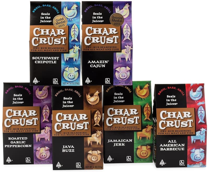 Spicy Char Crust Dry Rub Seasoning, 4 oz Pack of 6