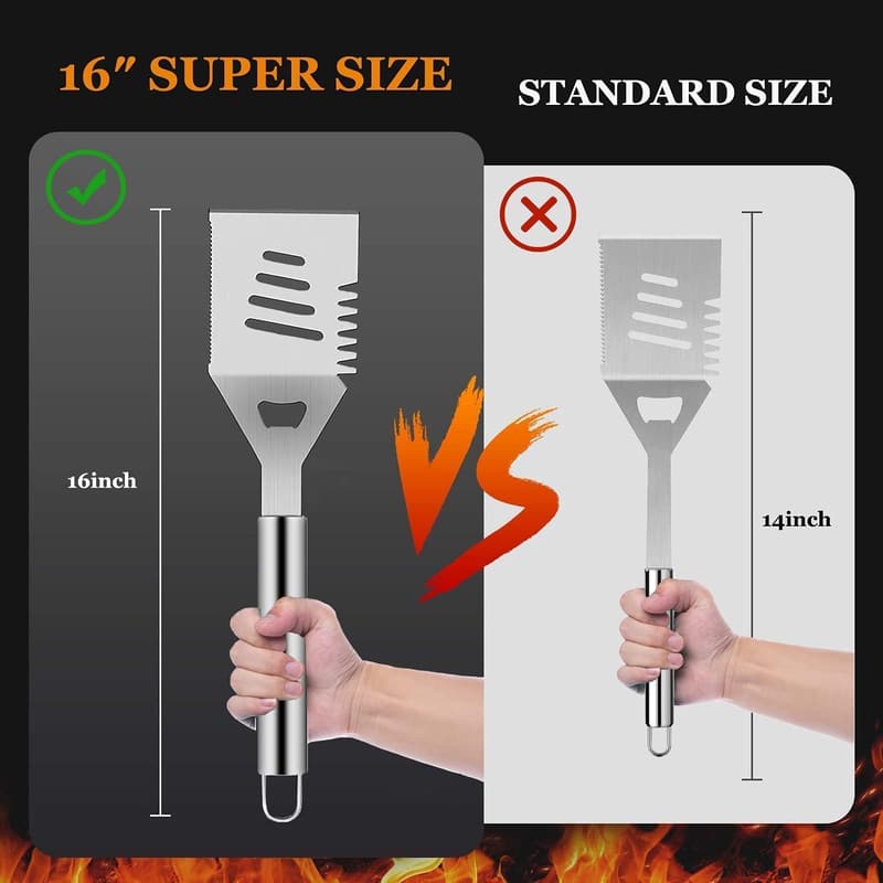 Father's Day Stainless Steel BBQ Grill Set with 31 Accessories