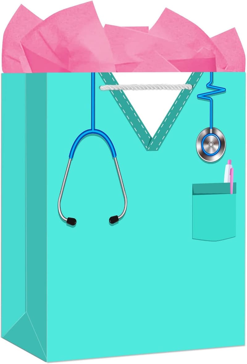 Nurse Graduation Gift Bag with Tissue Paper - 13
