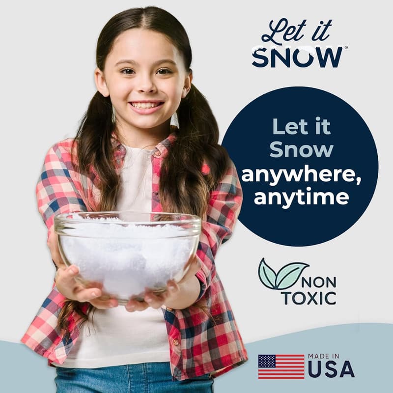 Instant Fake Snow Powder – Holiday Decor & Sensory Play – 1 Pack