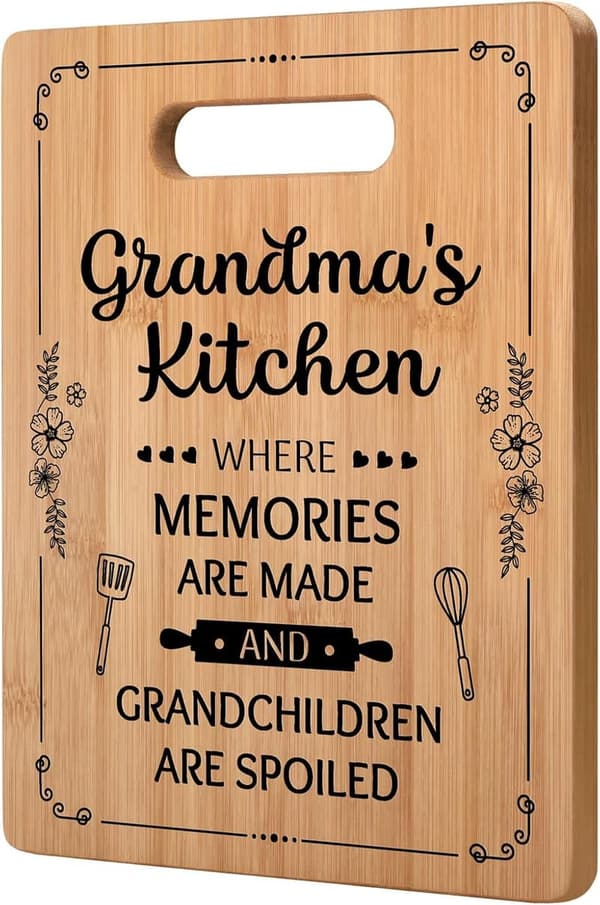 Unique Cutting Board - Perfect Gift for Grandma’s Birthday