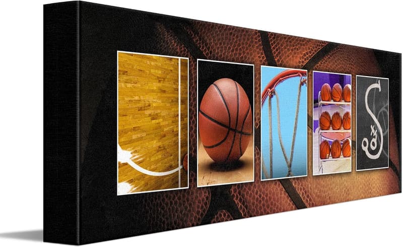 Personalized Basketball Name Wall Art for Players & Coaches