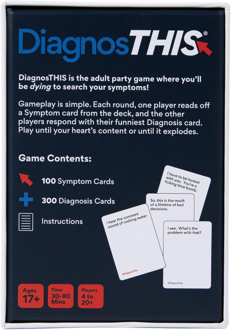 Funny Party Game for Adults: DiagnosThis Card Game