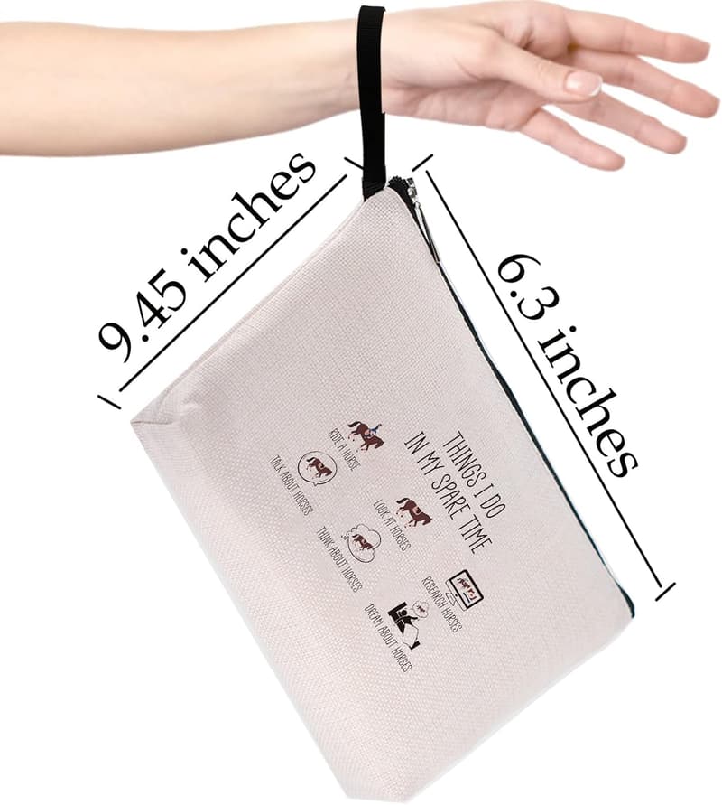 Funny Horse Makeup Bag for Girls & Women - Great Gift for Horse Lovers