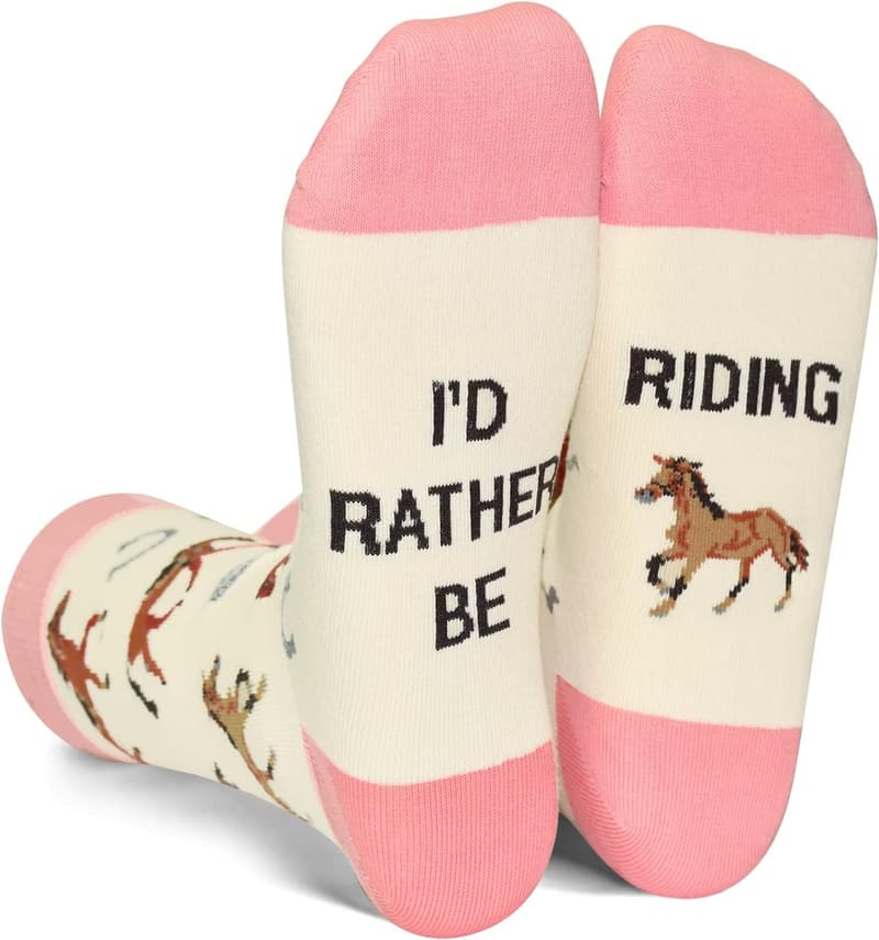 Animal Lover Socks - Funny Giraffe & Bunny Design for Women