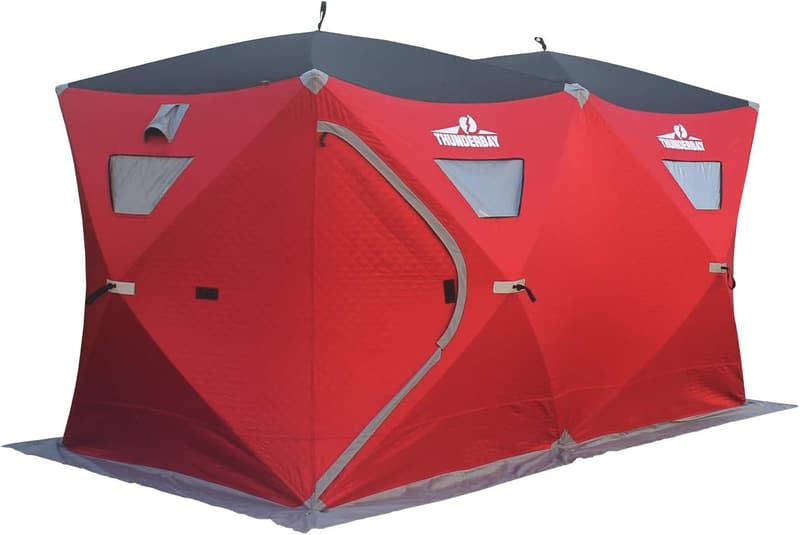 Portable Ice Fishing Shelter for 6-8 People, 68-112 sq ft