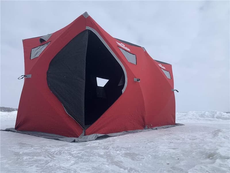 Portable Ice Fishing Shelter for 6-8 People, 68-112 sq ft