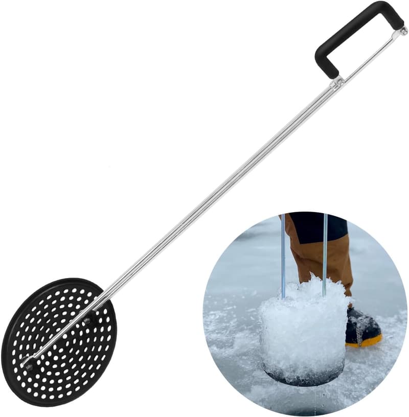 Pro Edition Ice Fishing Skimmer - Durable Ice Hole Scoop