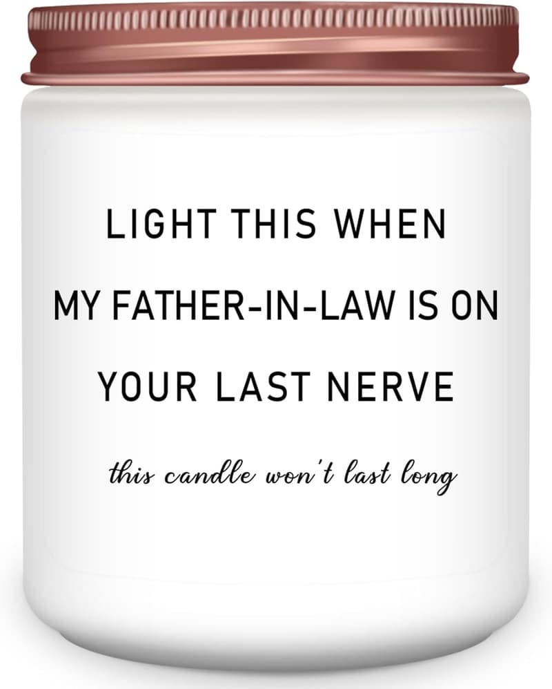 Mother-in-Law Gift: Funny Lavender Candle for Mother's Day