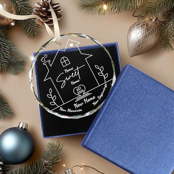 2025 Housewarming Gift: Home Sweet Home Christmas Ornaments
